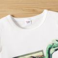 Kid Boy Animal Dinosaur print short-sleeve T-shirt White