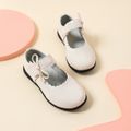 Toddler / Kid Wavy Trim Bow Decor Mary Jane Shoes White