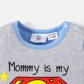Justice League Baby Boy/Girl Short-sleeve Graphic Jumpsuit Blue