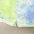Toddler Girl Tie Dyed Button Design Shorts Multi-color