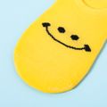 5-pairs Baby / Toddler / Kid Smiley Pattern Solid Socks Yellow