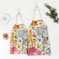 Cartoon Animal Print Apron for Mom and Me Multi-color image 1