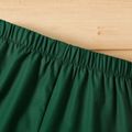 2pcs Toddler Boy Animal Print Short-sleeve Tee and Elasticized Green Shorts Set Green