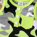 Baby Boy Button Design Camouflage Tank Top CAMOUFLAGE