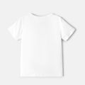 Justice League Kid Boy/Kid Girl Letter Print Short-sleeve Cotton Tee White