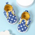 Baby / Toddler Stars Print Soft Sole Velcro Prewalker Shoes Blue image 2