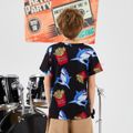 Kid Boy Animal Fast Food Print Short-sleeve Tee Tibetanblue