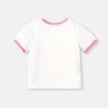 Peppa Pig Toddler Girl Short-sleeve Tee/Sleeveless Dress/Cherry Print Pink Pants White image 4