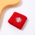 Basketball Baseball Graphic Sports Wristbands for Kids Red