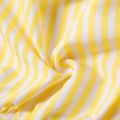 Kid Girl Stripe Button Design Cold Shoulder Short-sleeve Blouse Yellow image 5