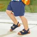 Toddler Buckle Decor Ankle Strap Sandals Navy image 3