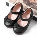 Toddler / Kid Bow Decor Black Mary Jane Shoes Black