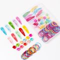 150-pack Boxed Multicolor Hair Accessory Sets for Girls Color-B