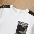 2-piece Kid Boy Camouflage Pocket Sweatshirt and Pants Sets White image 3