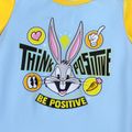 Looney Tunes Toddler Boy Letter Print Colorblock Short-sleeve Tee Blue