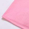 Toddler Girl Button Design Ribbed Cami Dress pink image 4