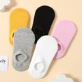 5-pairs Baby / Toddler / Kid Simple Solid Ankle Socks Multi-color image 1