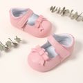 Baby / Toddler Bow Decor Pink Prewalker Shoes Pink image 1