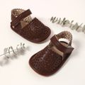 Baby Soft Sole Hollow Out Prewalker Shoes Brown