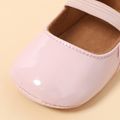 Baby / Toddler Side Bow Decor Elastic Strap Pink Prewalker Shoes Pink image 3