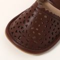 Baby Soft Sole Hollow Out Prewalker Shoes Brown