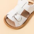 Baby / Toddler Buckle Velcro White Sandals Prewalker Shoes White