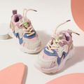 Toddler Color Block Lace Up Front Sneakers Pink