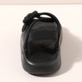 Toddler / Kid Black Buckle Velcro Non-slip Soft Sole Sandals Black image 4