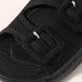 Toddler / Kid Black Buckle Velcro Non-slip Soft Sole Sandals Black image 3