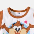 Looney Tunes 2pcs Baby Boy/Girl Short-sleeve Graphic Tee and Letter Print Shorts Set Brown