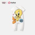 Looney Tunes Family passende weiße Kurzarm-Grafik-T-Shirts weiß
