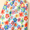 Baby Girl All Over Colorful Floral Print Spaghetti Strap Jumpsuit MultiColour image 4