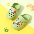 Toddler / Kid Space Astronaut Graphic Hollow Out Vent Clogs Light Green image 1