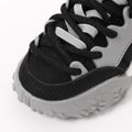 Toddler Letter Detail Black Lace Up Sneakers Black image 3