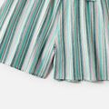100% Cotton Striped Surplice Neck Belted Cami Romper for Mom and Me COLOREDSTRIPES image 5