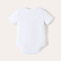 3-Pack Baby Boy/Girl Cotton Short-sleeve White Rompers Set White image 3