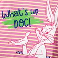 Looney Tunes Kid Boy/Kid Girl Stripe Letter Print Short-sleeve Tee COLOREDSTRIPES
