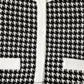2pcs Toddler Girl Houndstooth Print Button Design Tweed Style Short-sleeve Tee and Shorts Set BlackandWhite image 4