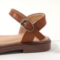 Toddler / Kid Bow Decor Brown Sandals Brown image 4