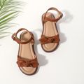 Toddler / Kid Bow Decor Brown Sandals Brown image 1