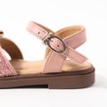 Toddler / Kid Glitter Bow Decor Pink Sandals Light Pink