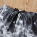 Kid Boy Casual Tie Dyed Elasticized Shorts Dark Grey image 3