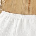 Toddler Boy Basic Solid Color Textured Elasticized Shorts White