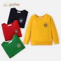 Harry Potter Kid Boy/Kid Girl Embroidered Patch Pullover Sweatshirt Green
