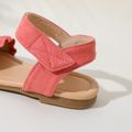Toddler / Kid Ruffled Solid Sandals Rosy