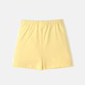 3-Pack Toddler Girl 100% Cotton Solid Color Bowknot Design Elasticized Shorts MultiColour