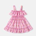 Peppa Pig Toddler Girl Short-sleeve/ Flounce Tank /Ruffled Dress Pink