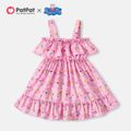 Peppa Pig Toddler Girl Short-sleeve/ Flounce Tank /Ruffled Dress Pink