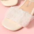 Toddler / Kid Mesh Vamp Bow Back Decor Sandals White