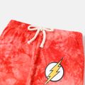 Justice League 2pcs Toddler Boy 100% Cotton Tie Dyed Short-sleeve Tee and Pants Set Orange
